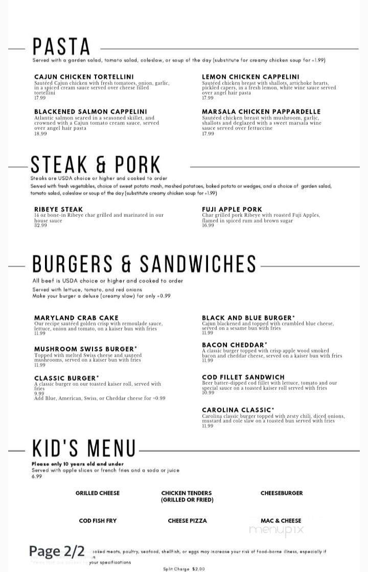 Michael's Rock Hill Grille - Rock Hill, SC menu_pic