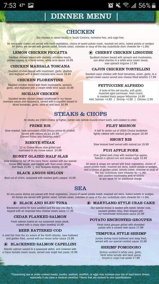 Michael's Rock Hill Grille - Rock Hill, SC menu_pic