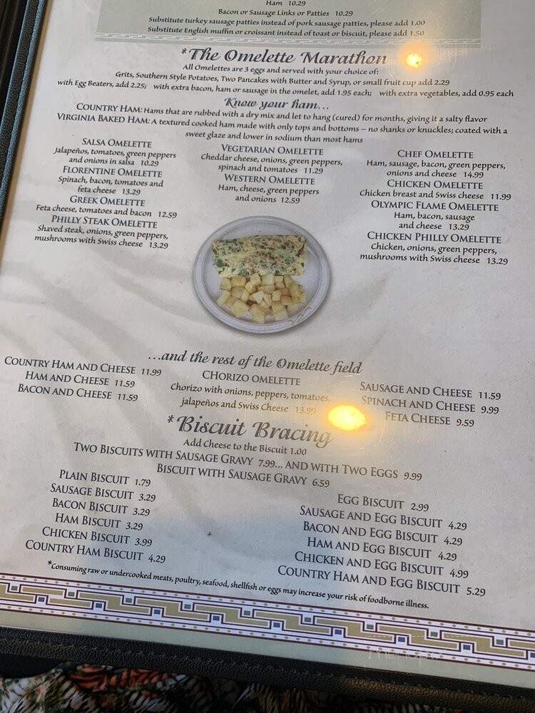 Olympic Flame Restaurant - Myrtle Beach, SC menu_pic