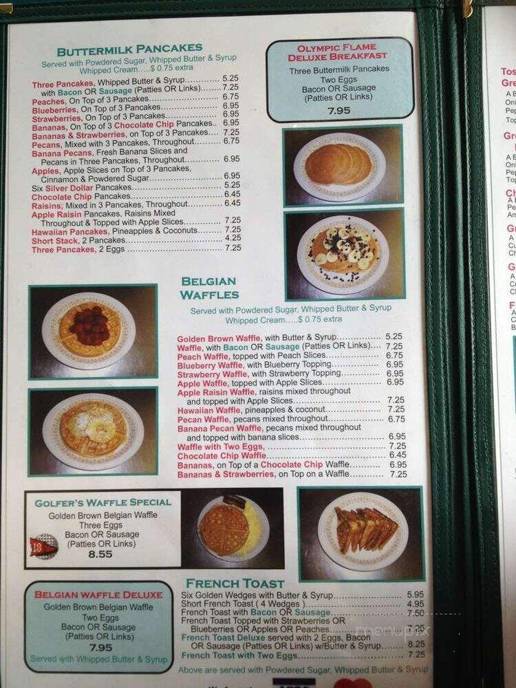 Olympic Flame Restaurant - Myrtle Beach, SC menu_pic