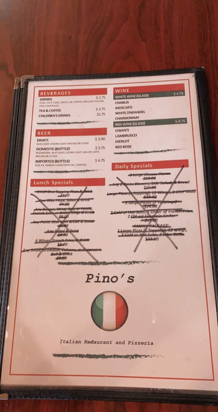 Pino's Pizza - Keysville, VA