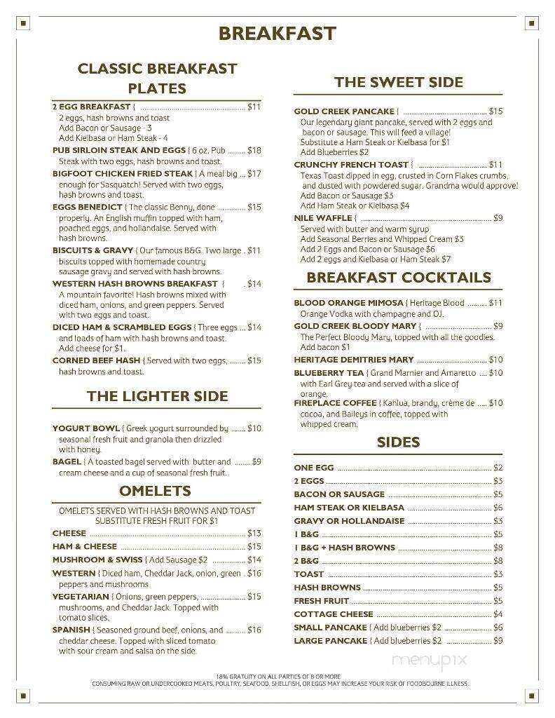 Gold Creek Station - Naches, WA menu_pic