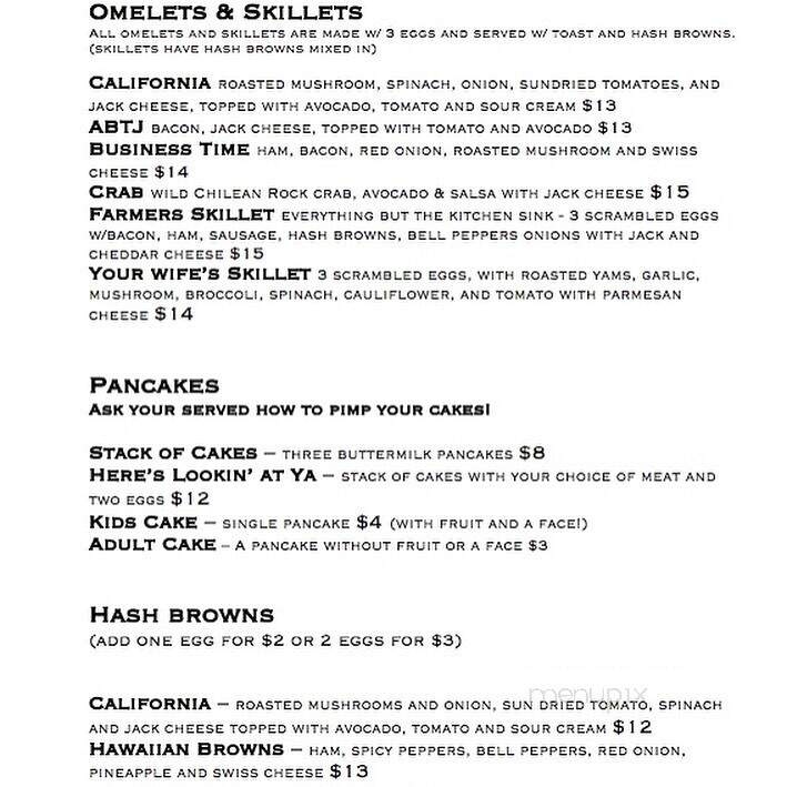 Little Cheerful Cafe - Bellingham, WA menu_pic