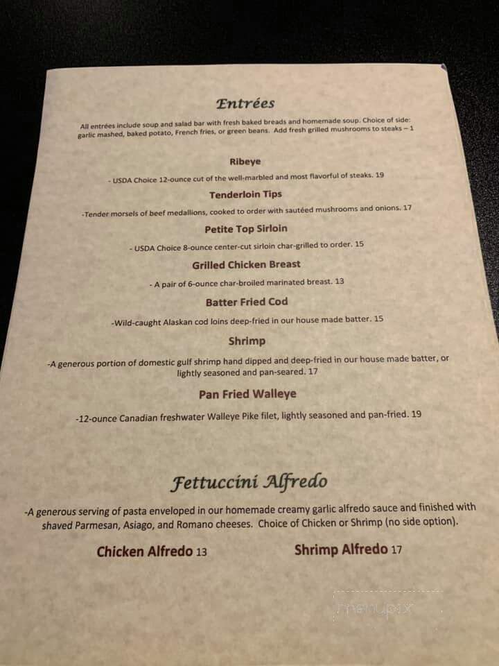 Hickory Grove Public House - Fennimore, WI menu_pic