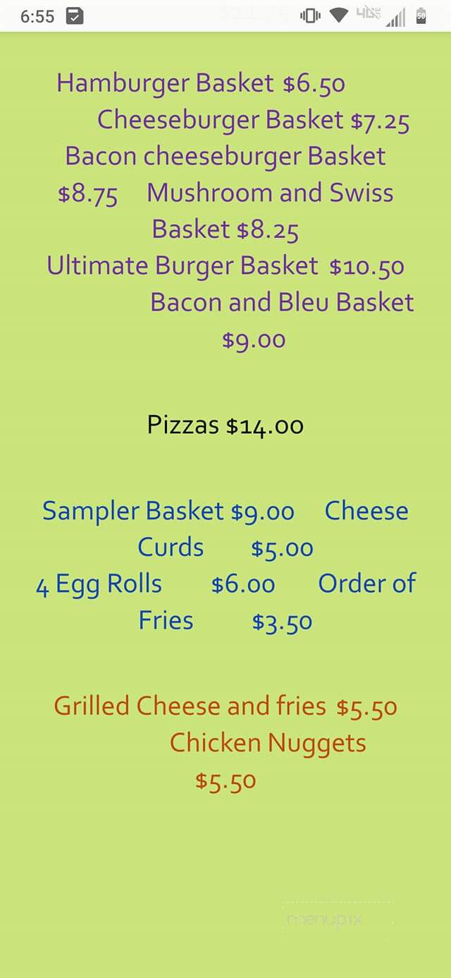 Ike Walton Lodge - Danbury, WI menu_pic