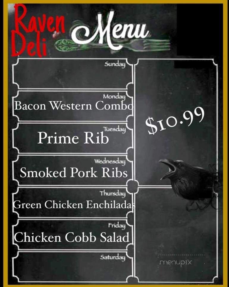 Raven's Deli - Armona, CA menu_pic