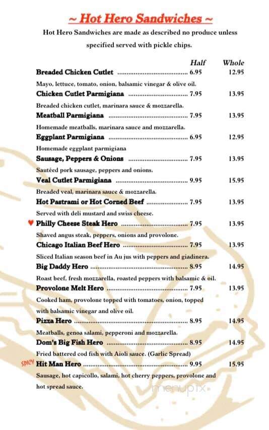 Dominick's Italian Market-Deli - Granite Bay, CA menu_pic