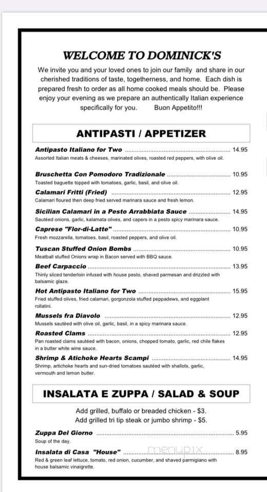Dominick's Italian Market-Deli - Granite Bay, CA menu_pic