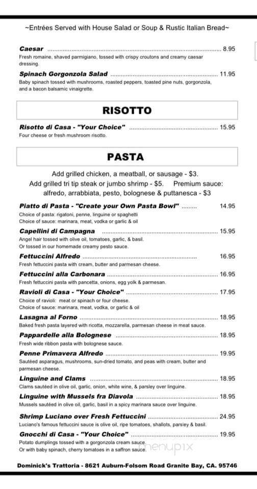 Dominick's Italian Market-Deli - Granite Bay, CA menu_pic