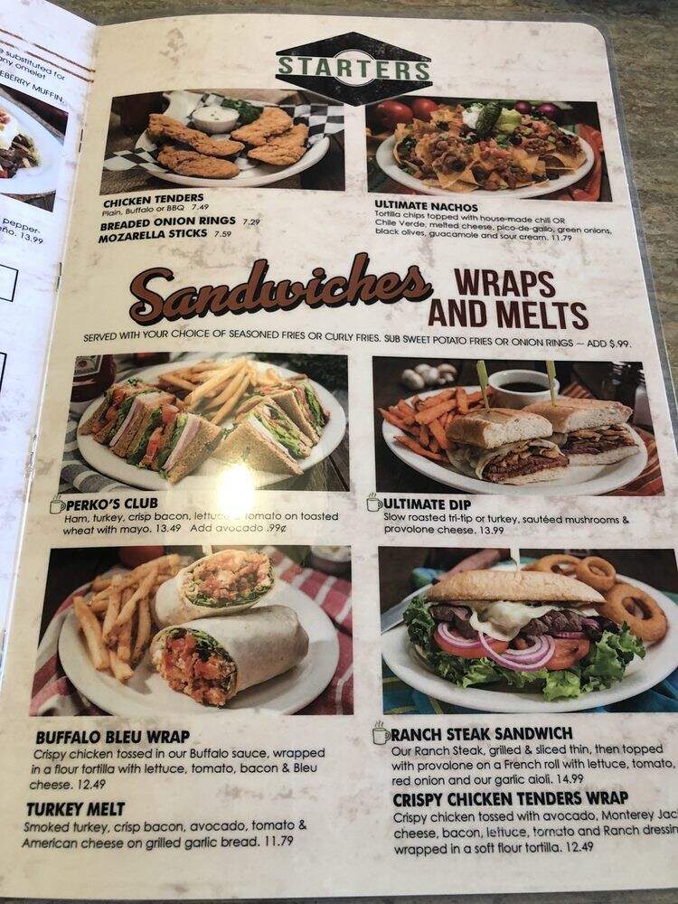 Perko's Cafe - Jackson, CA menu_pic