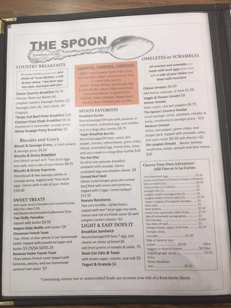 The Spoon - Langlois, OR