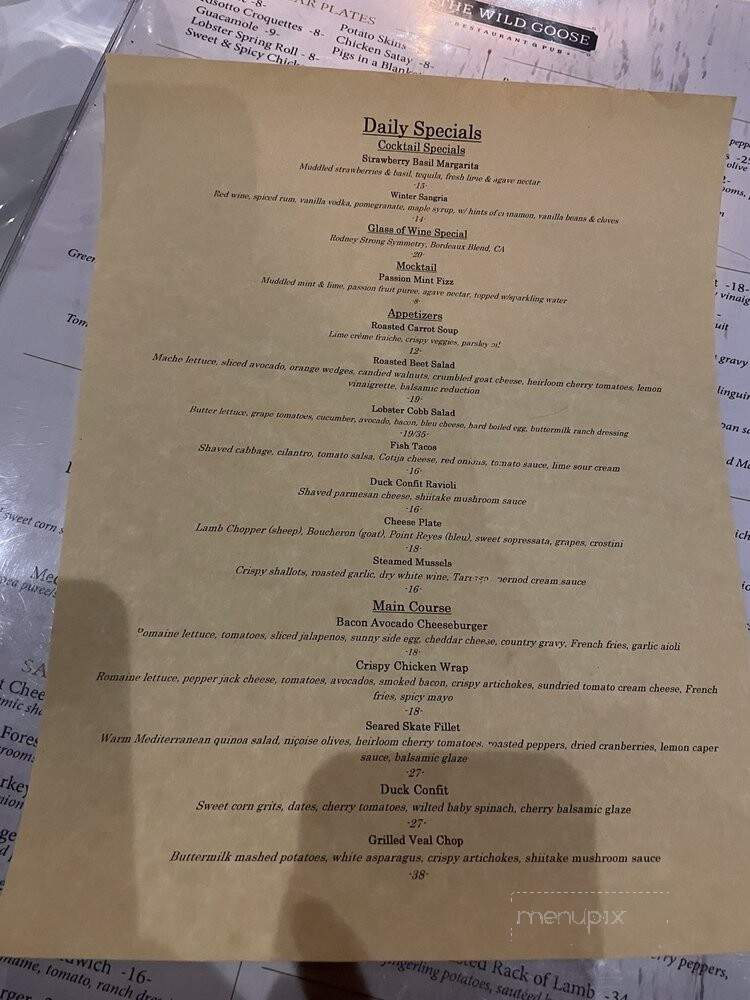 The Wild Goose - Port Washington, NY menu_pic