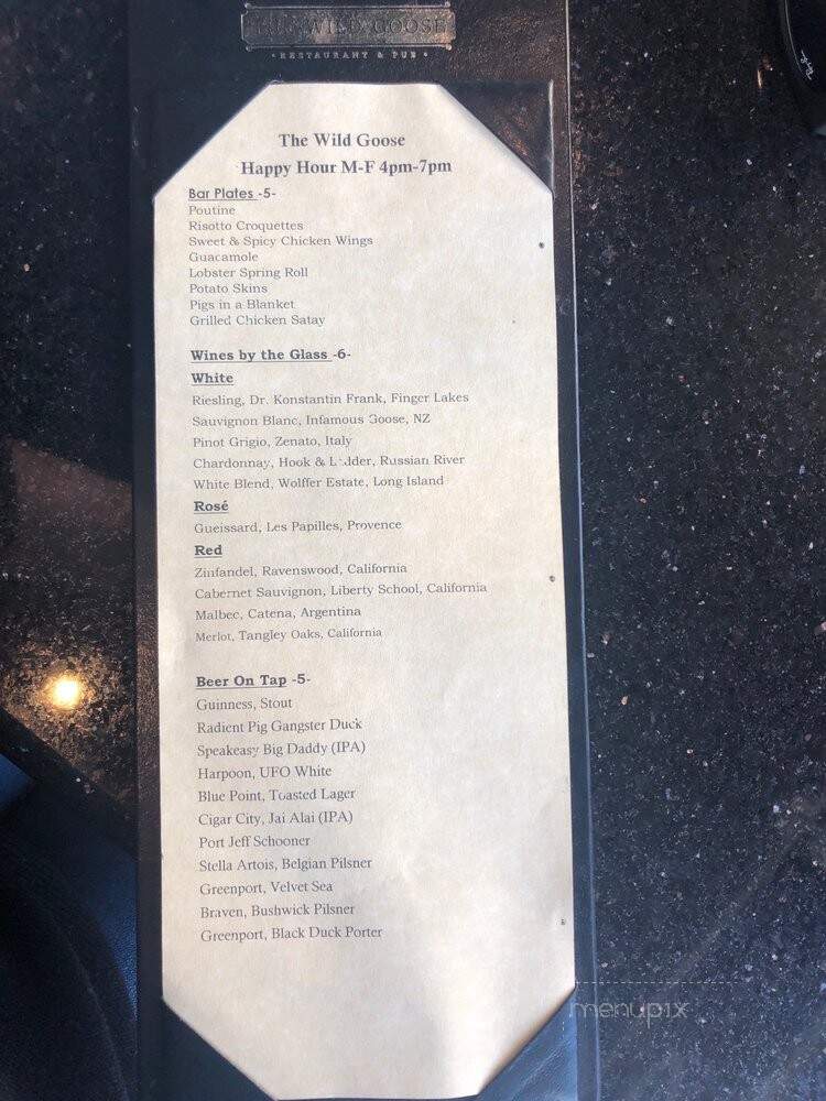 The Wild Goose - Port Washington, NY menu_pic
