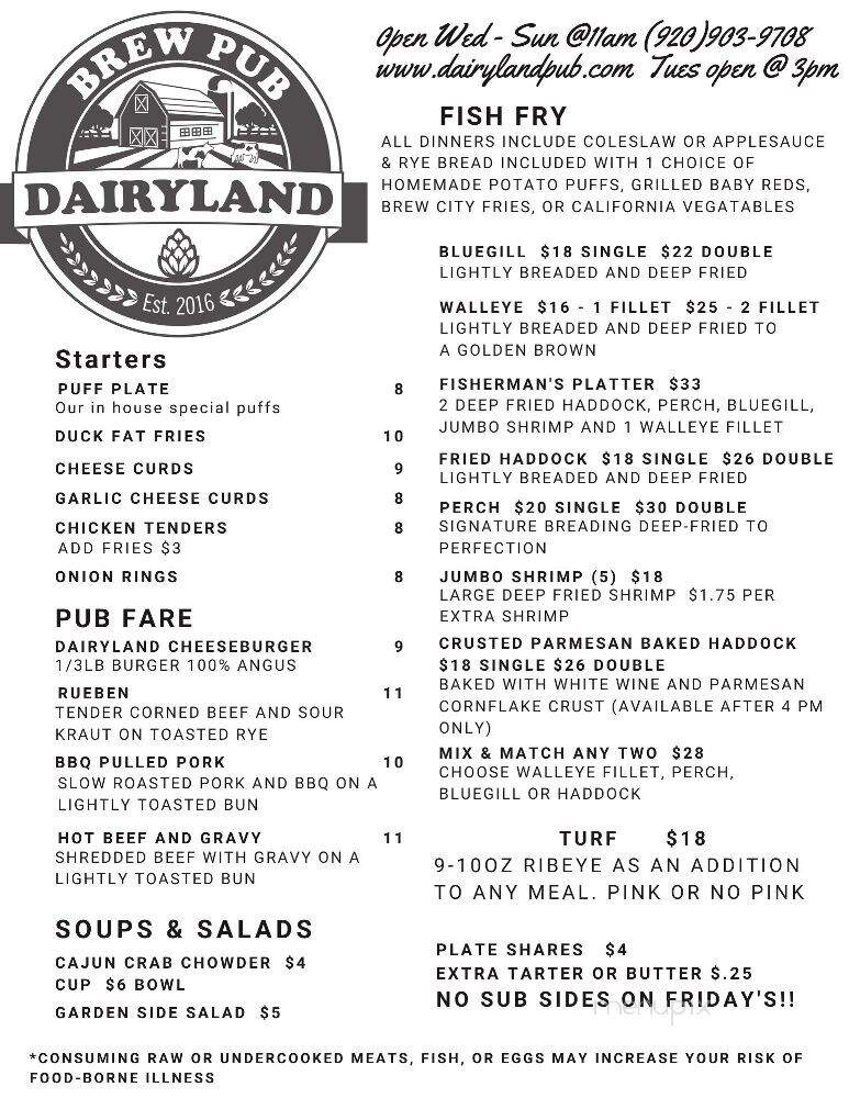 Dairyland Brew Pub - Appleton, WI