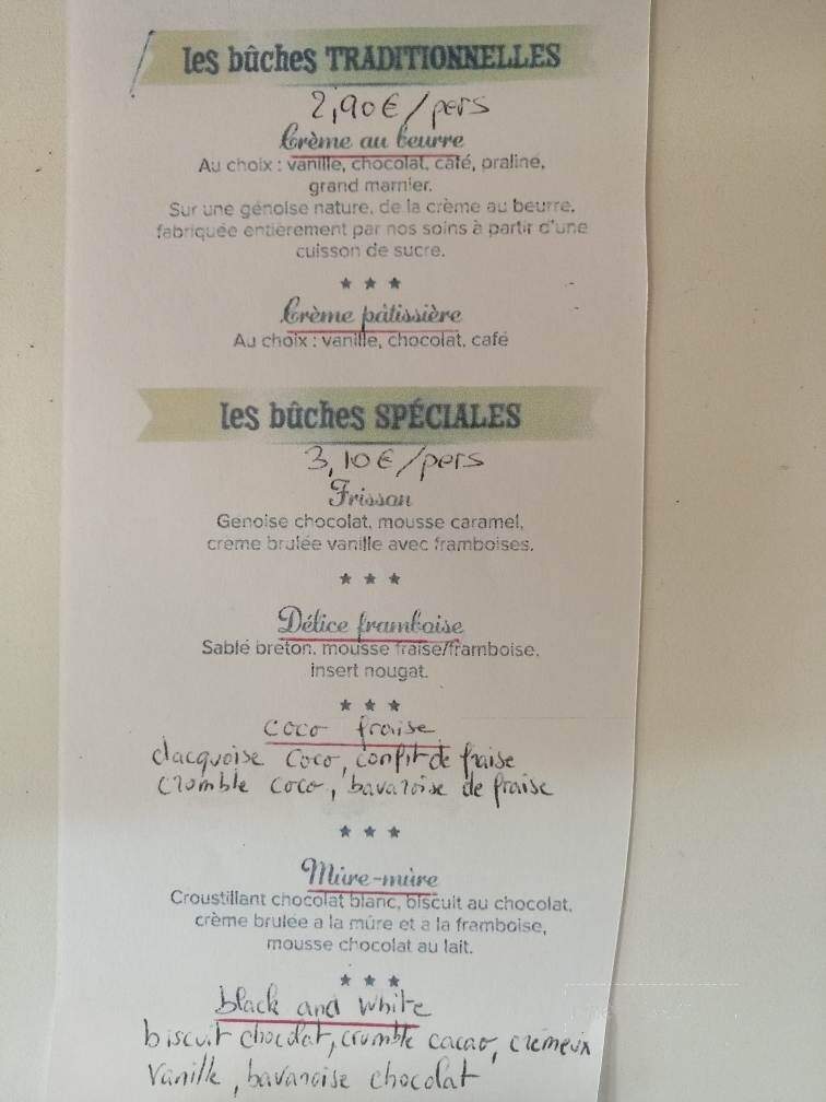 L'Ancien Four a Bois - Laval, QC menu_pic
