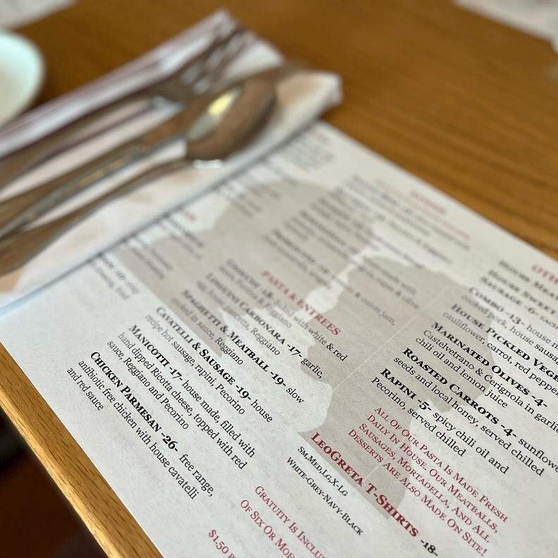 Leogreta - Carnegie, PA menu_pic