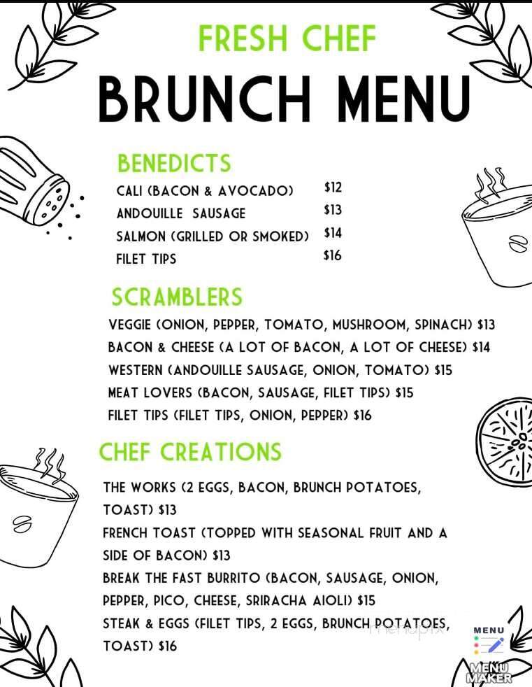 Fresh Chef Restaurant - Matthews, NC menu_pic