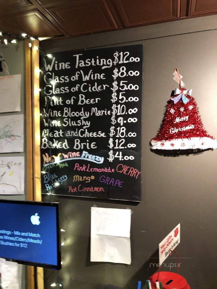Out of the Woods Winery - Hayward, WI menu_pic