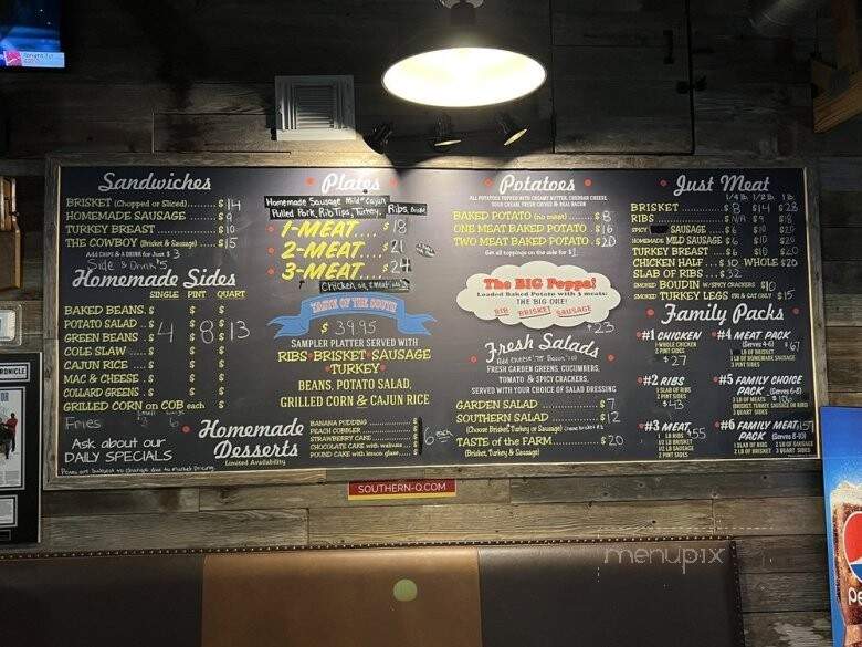 Southern Q - Houston, TX menu_pic