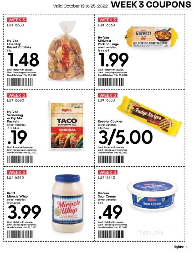 Hy-Vee Market Grille Express - Plymouth, MN menu_pic