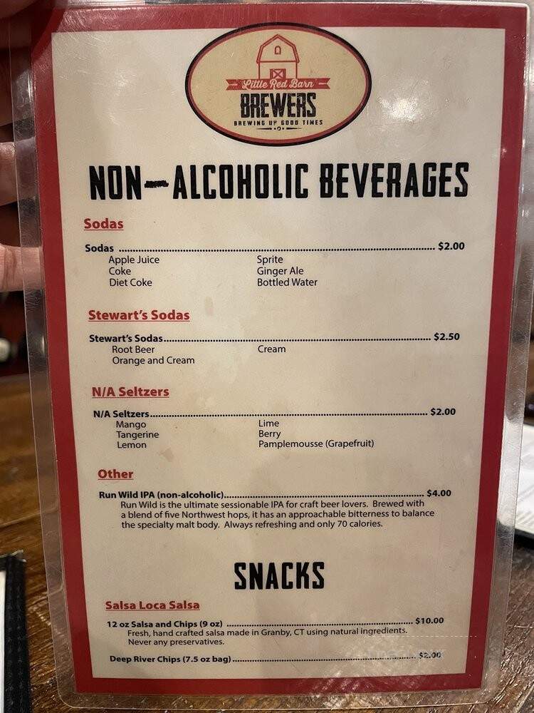 Little Red Barn Brewers - Winchester, CT menu_pic