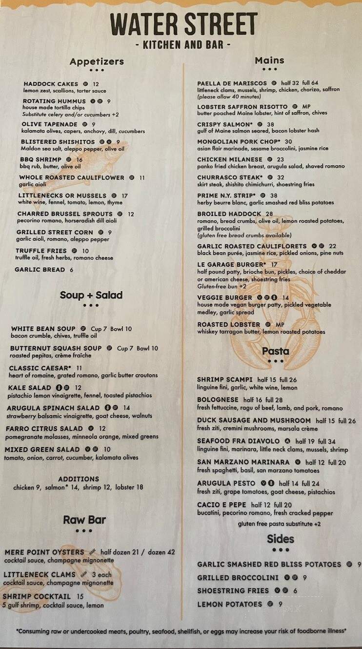 Water Street Kitchen and Bar - Wiscasset, ME menu_pic