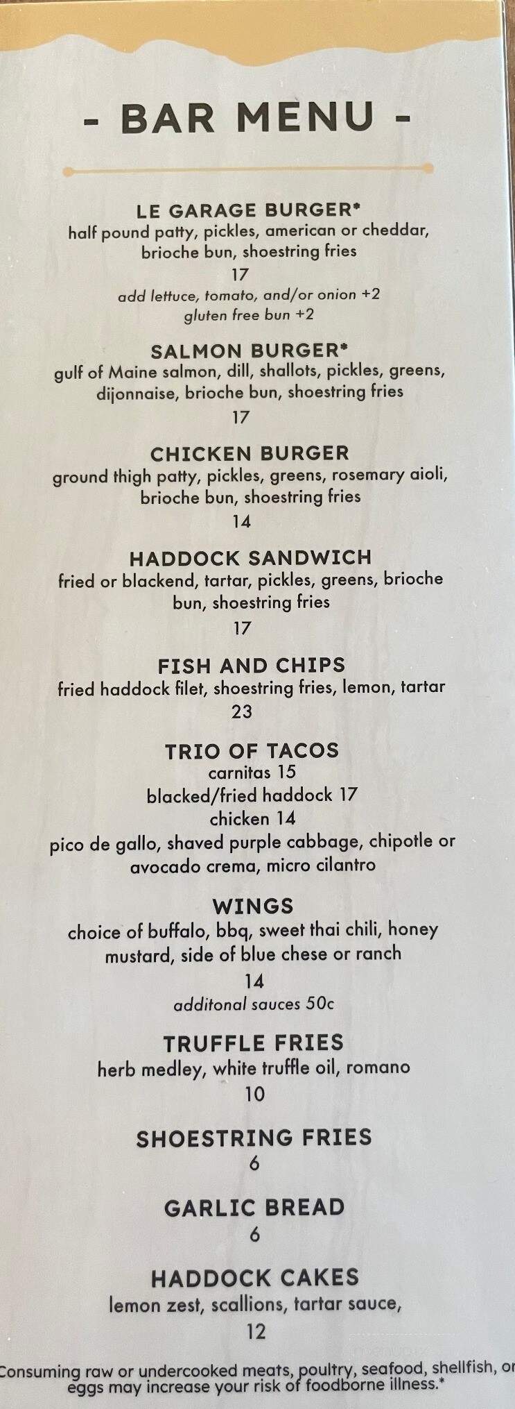 Water Street Kitchen and Bar - Wiscasset, ME menu_pic
