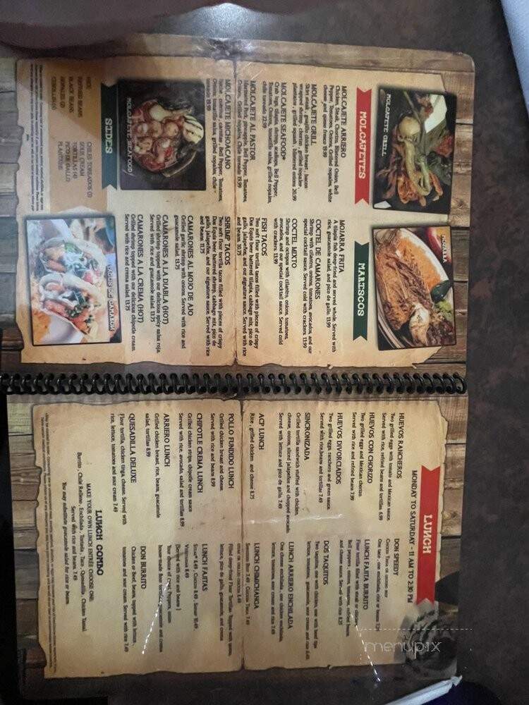 El Arriero Mexican Restaurant - Jacksonville, NC menu_pic