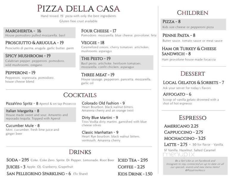 PizzaVino NoCo Italiano - Windsor, CO