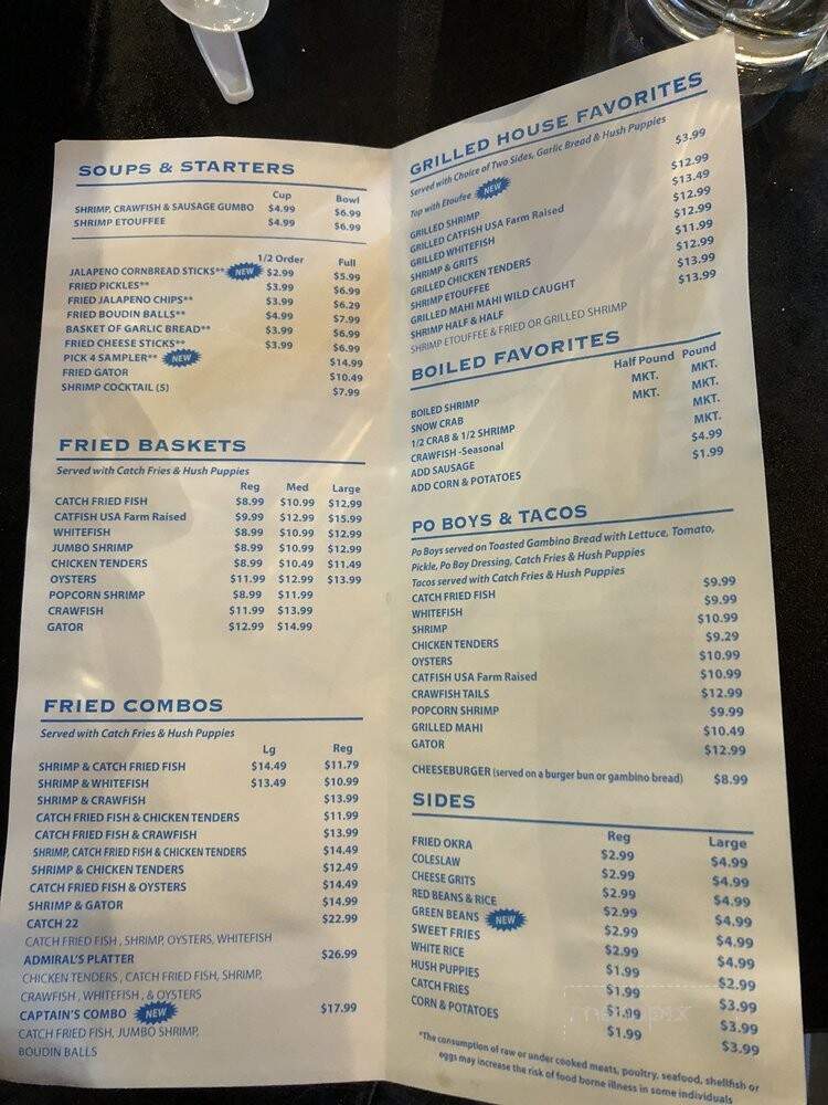 The Catch - Irving, TX menu_pic