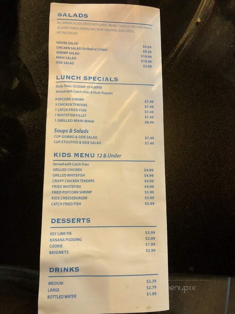 The Catch - Irving, TX menu_pic