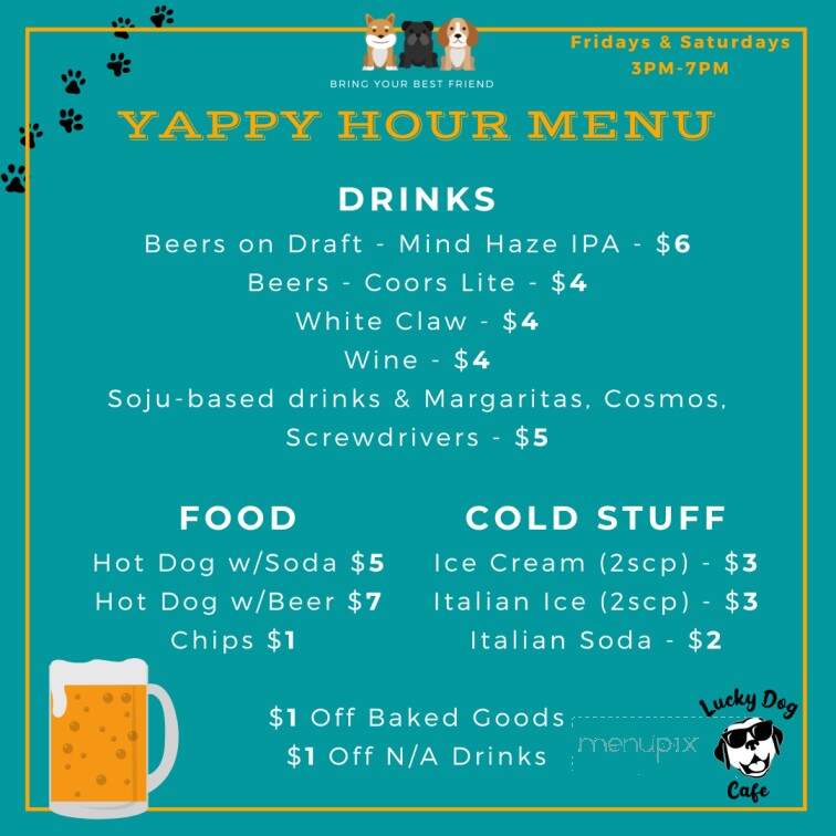 Lucky Dog Cafe and Coffee Bar - Simi Valley, CA menu_pic
