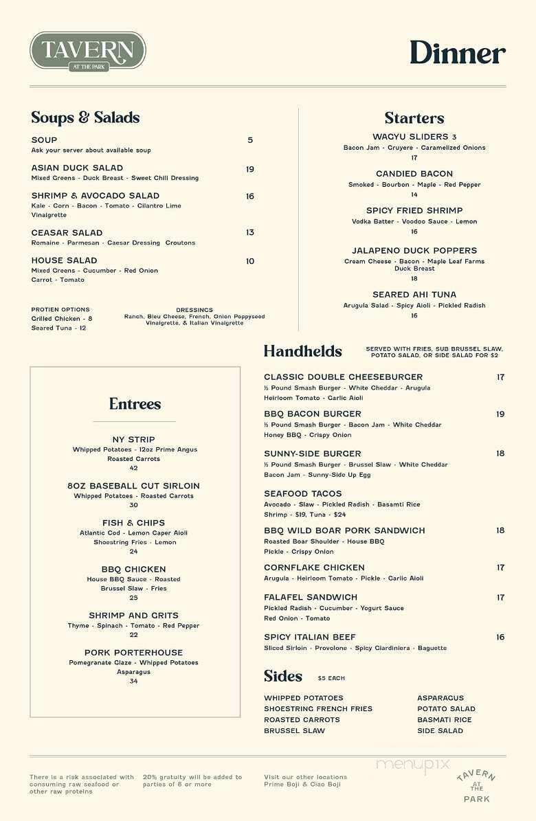 Ciao Boji - Arnolds Park, IA menu_pic