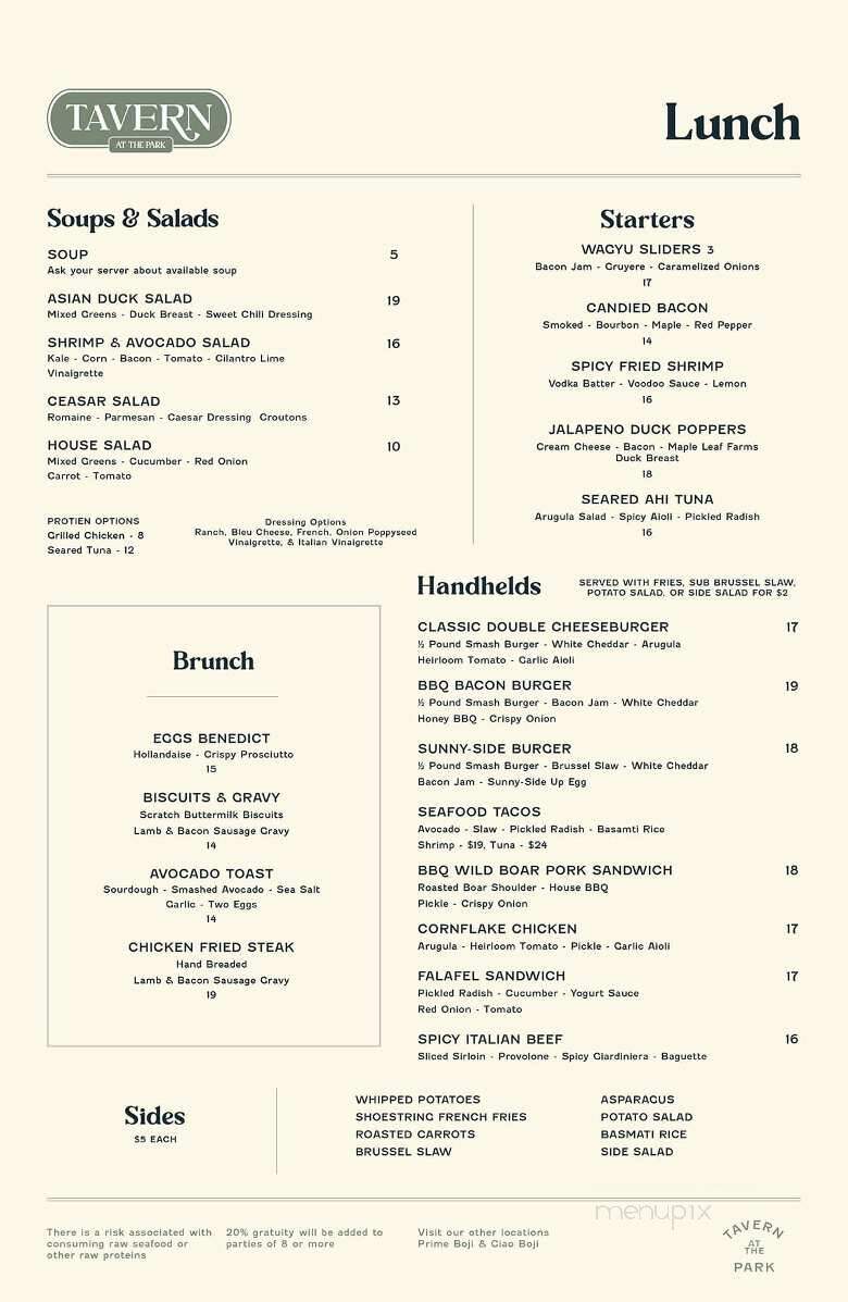 Ciao Boji - Arnolds Park, IA menu_pic