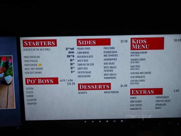 Krazy Cajun Kitchen & Market - Tyler, TX menu_pic