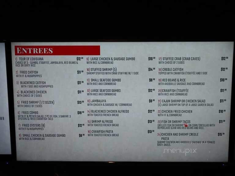 Krazy Cajun Kitchen & Market - Tyler, TX menu_pic