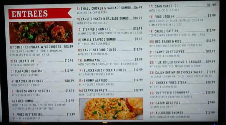 Krazy Cajun Kitchen & Market - Tyler, TX menu_pic