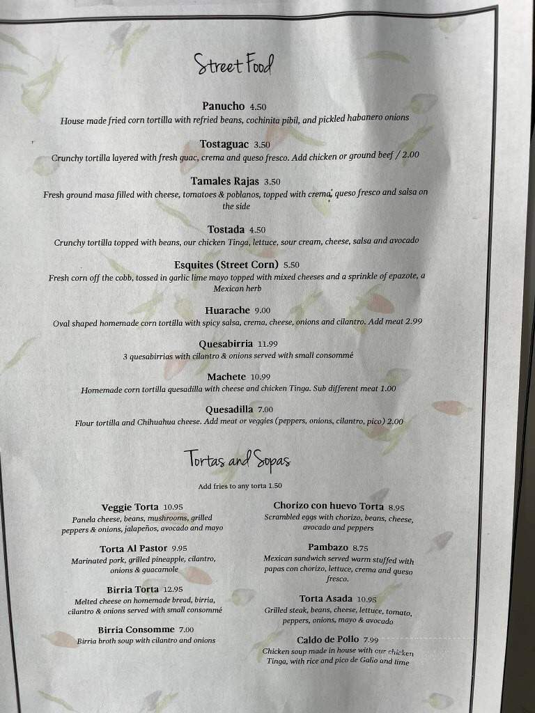 Sabroso Cocina Mexicana - Saint Ann, MO menu_pic