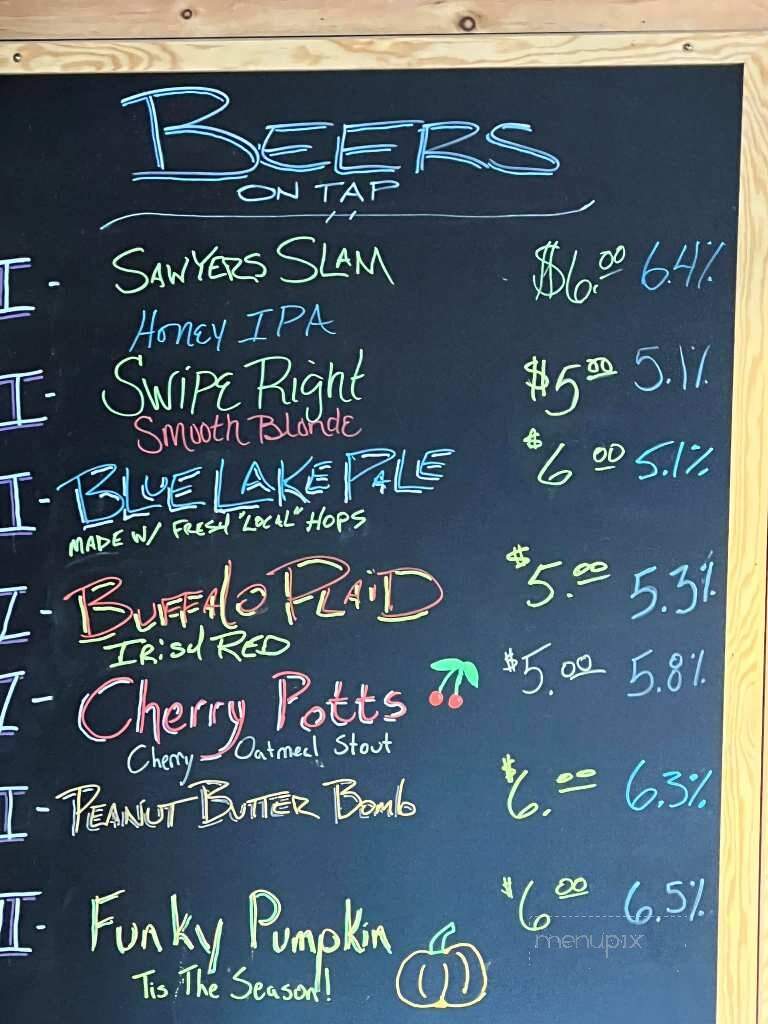Sawyer's Brewing Company - Montague, MI menu_pic