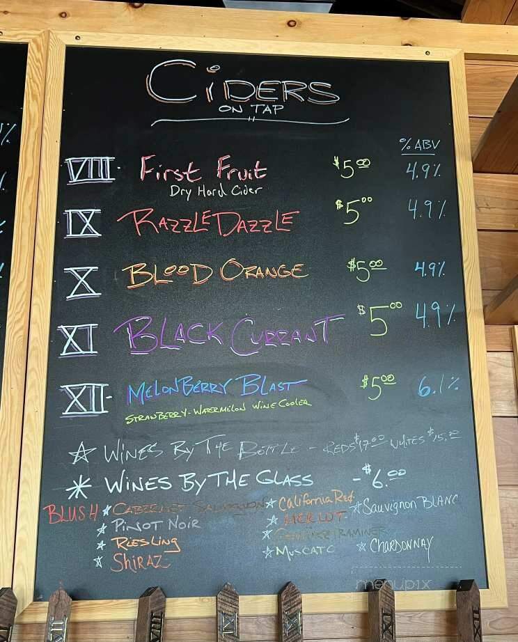 Sawyer's Brewing Company - Montague, MI menu_pic
