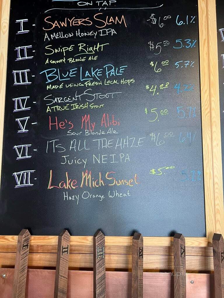 Sawyer's Brewing Company - Montague, MI menu_pic