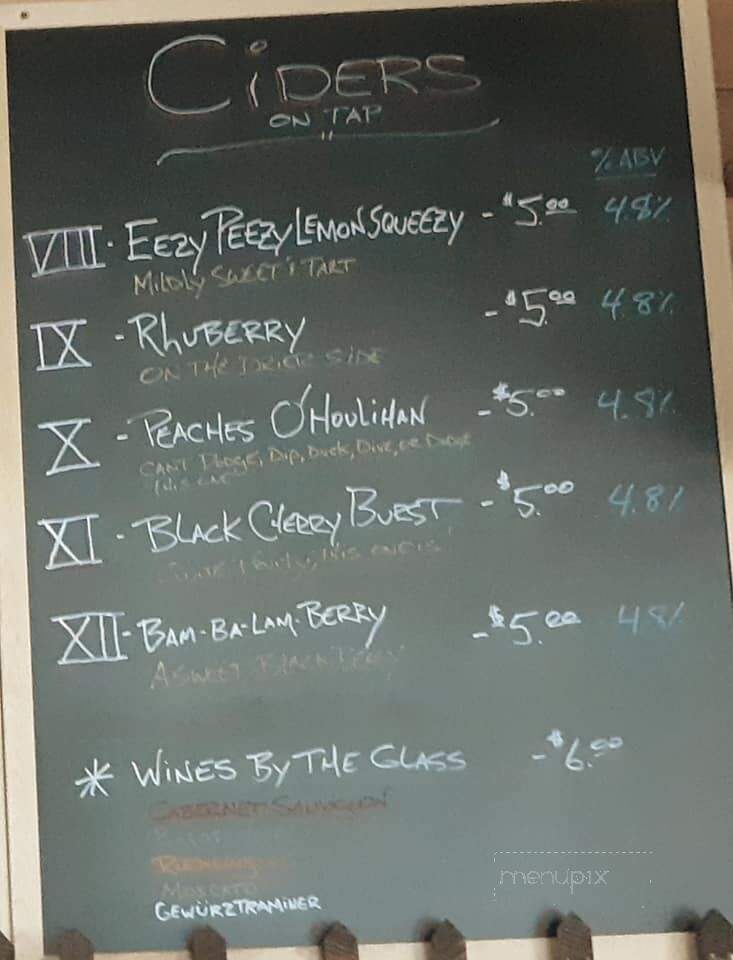 Sawyer's Brewing Company - Montague, MI menu_pic