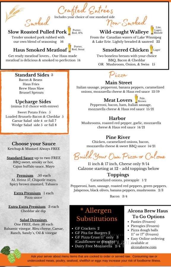 Alcona Brew Haus - Harrisville, MI menu_pic