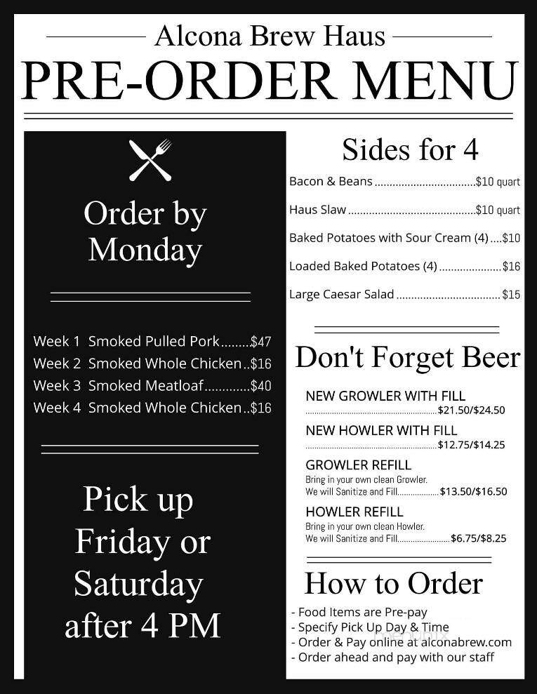 Alcona Brew Haus - Harrisville, MI menu_pic