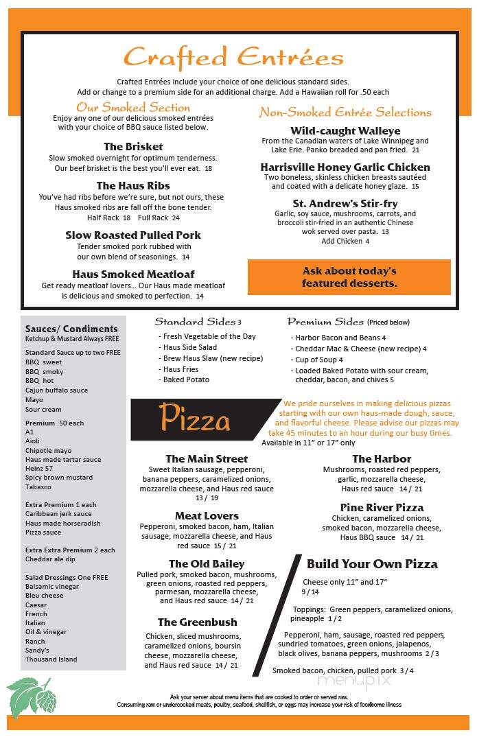 Alcona Brew Haus - Harrisville, MI menu_pic