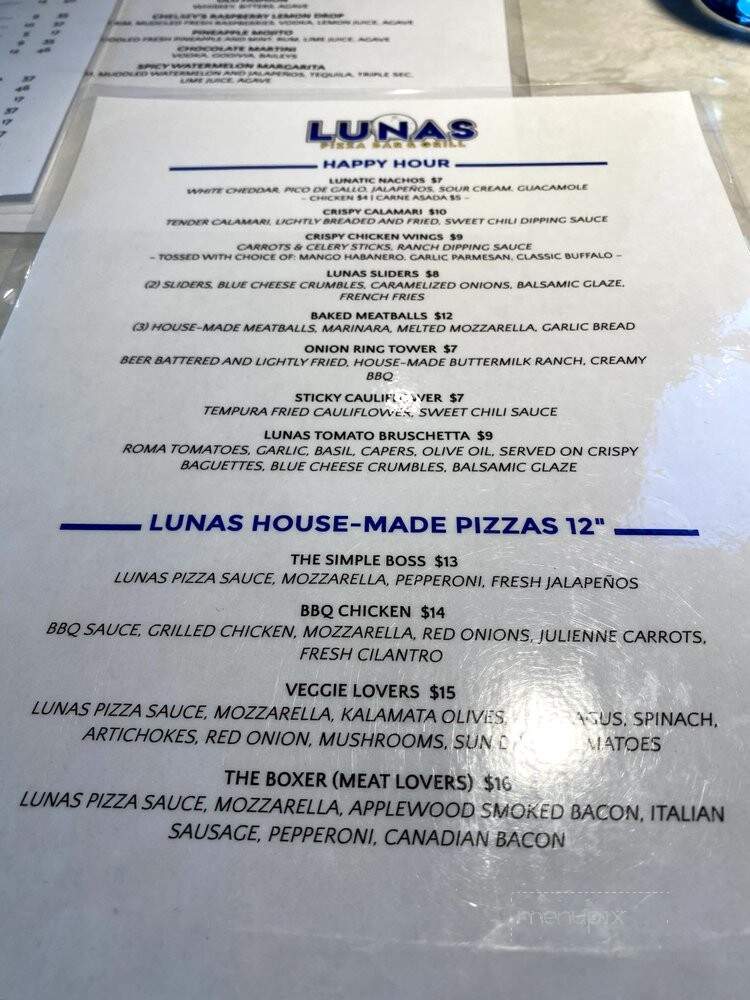 Luna's Pizza Bar and Grill - Palm Desert, CA