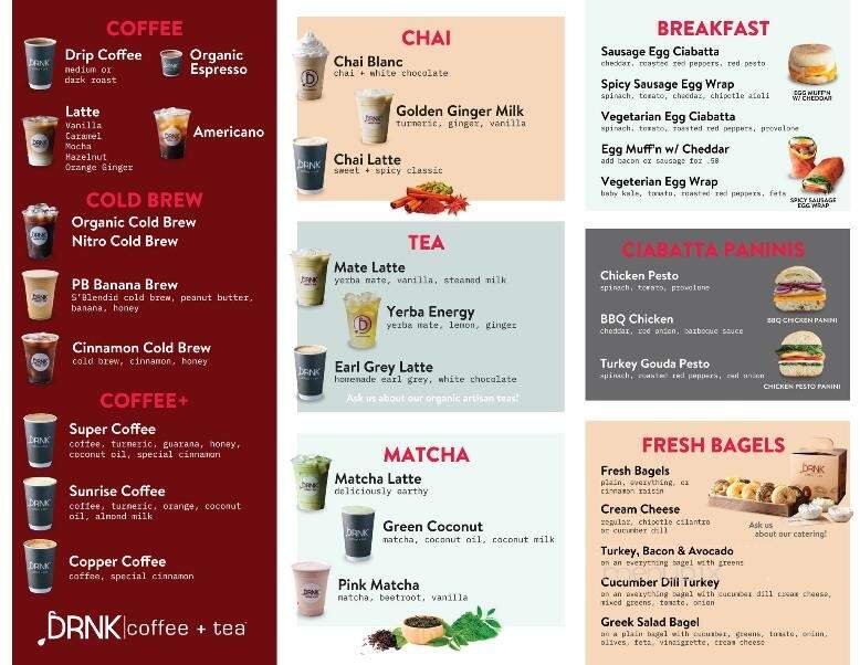Qwench Juice Bar & DRNK Coffee + Tea - Troy, MI menu_pic