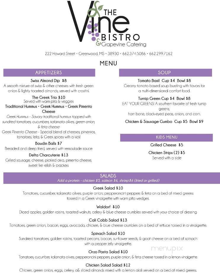 The Vine Bistro - Greenwood, MS