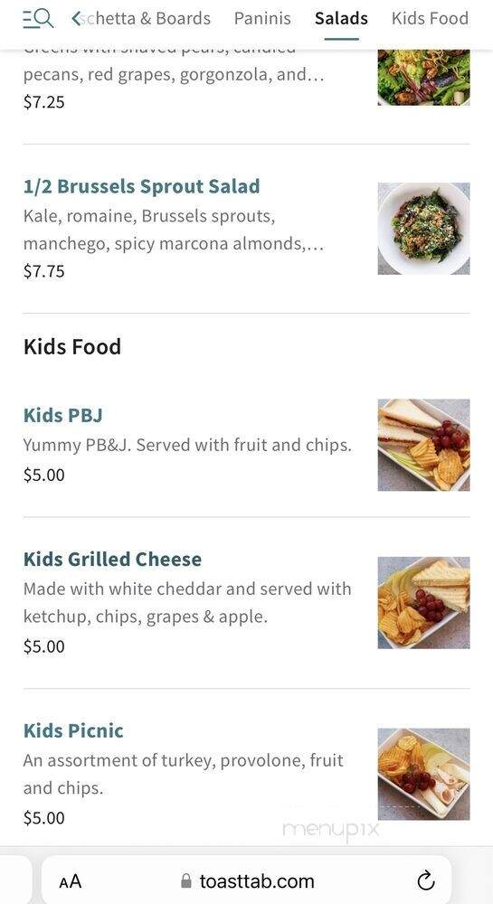 Postino Cinco Ranch - Katy, TX menu_pic