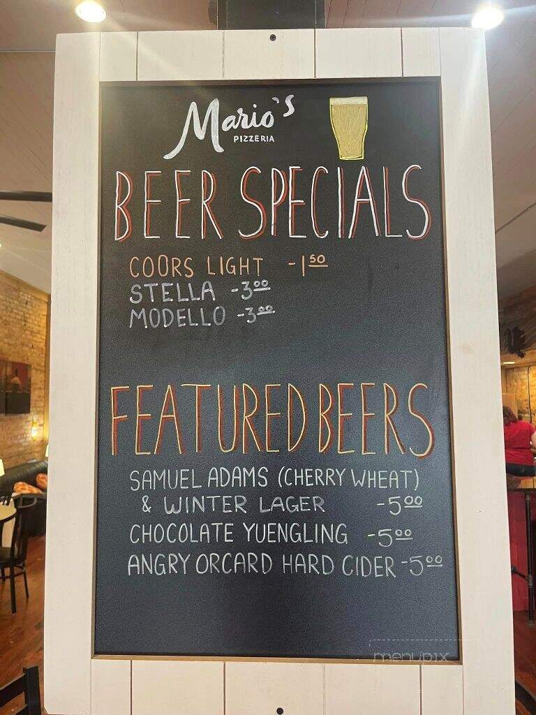 Mario's Pizzeria - Edgefield, SC menu_pic